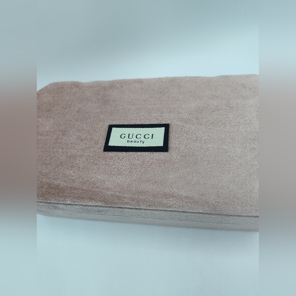 GUCCI Blush Pink Bamboo Velvet Jewelry Case Box VIP GWP - Picture 2 of 8